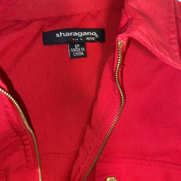 Red belted dress - Picture 3 of 3